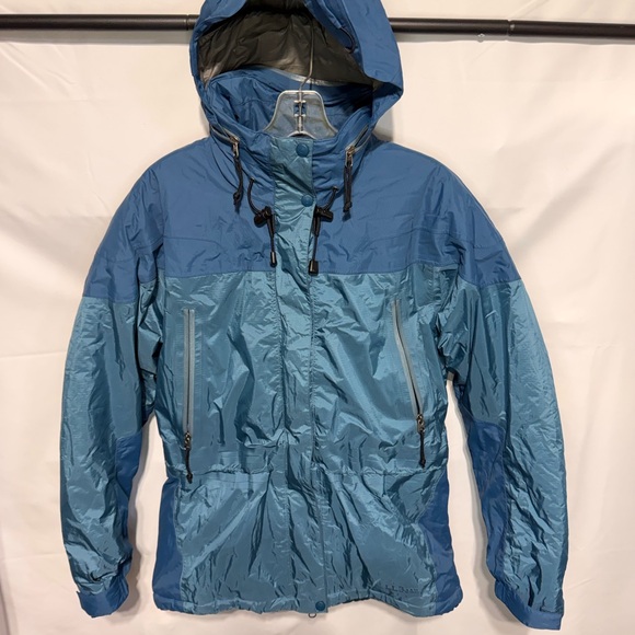 L.L. Bean Women's Two-Tone Blue Hooded Jacket EUC - Picture 6 of 16